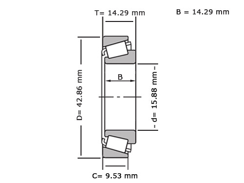 Timken Kegellager 11590/11520