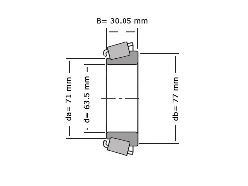 SKF Kegellager 3982 (63.5x112.7x30.1mm)