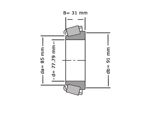 Timken Kegellager 42690