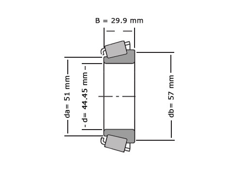 Timken Kegellager 438