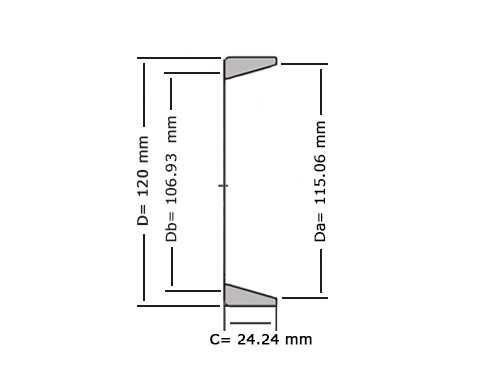 Timken Buitenring Kegellager 472 (116x120x24.24mm)