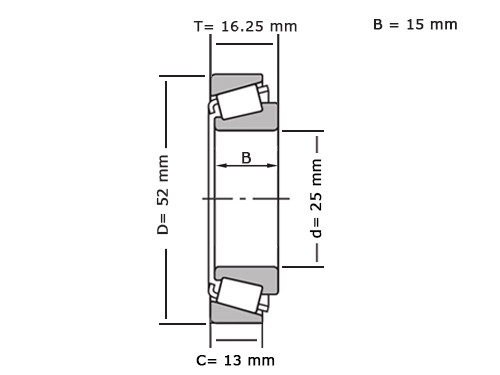 NTN Kegellager 4T-30205 (25x52x16.25mm)