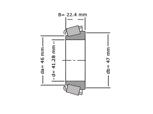 NTN Kegellager 4T-336 (41.28x58.5x22.40mm)