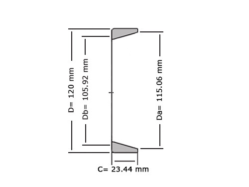 NTN Buitenring Kegellager 4T-472 A (113.4x120x23.44mm)