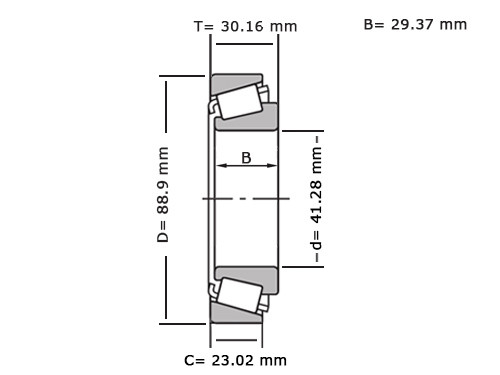 NTN Kegellager 4T-HM803146/HM803110 (41.28x88.9x30.16mm)