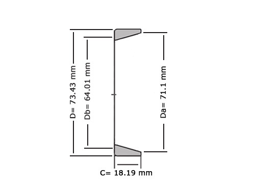 NTN Kegellager 4T-LM501311 (71.83x73.43x18.19mm)