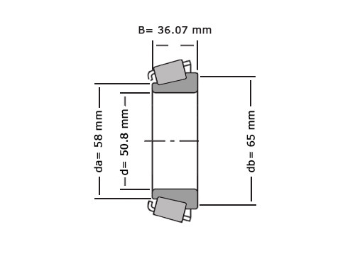 Timken Kegellager 529 X