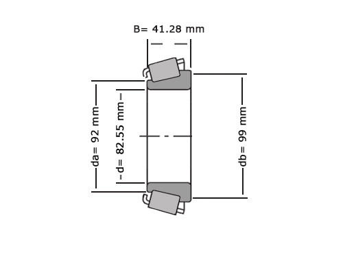 SKF Kegellager 663 (82.55x99x41.28mm)