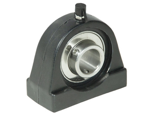 IBB Lagerblok Kunststof Behuizing Zwart Staand TP-UCPA204 RVS (20mm)
