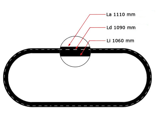 Optibelt V-Snaar A42
