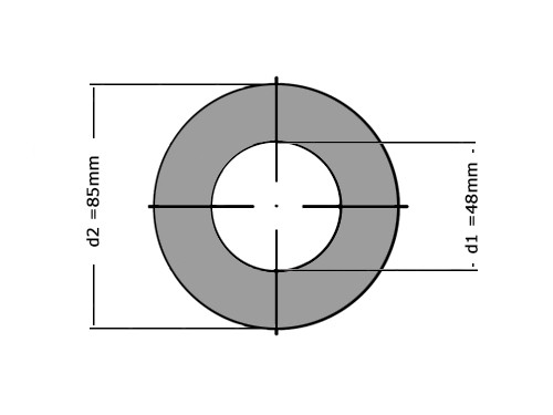 Sluitring DIN 125A M45 Verzinkt (50 stuks)