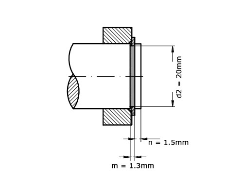Seegerring DIN 471 21mm RVS