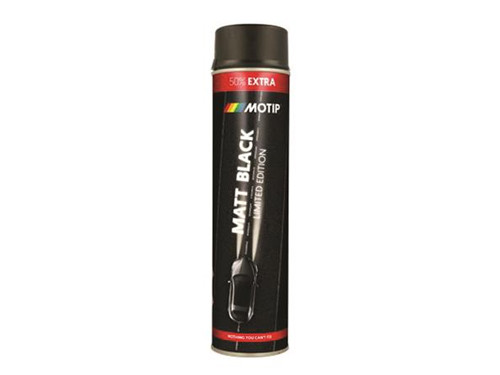 Motip Spuitbus Autolak Zwart Mat 600ml Limited Edition