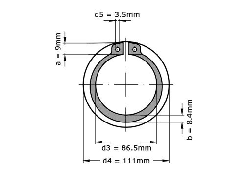 Seegerring DIN 471 92mm