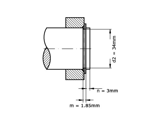 Seegerring DIN 471 36mm RVS