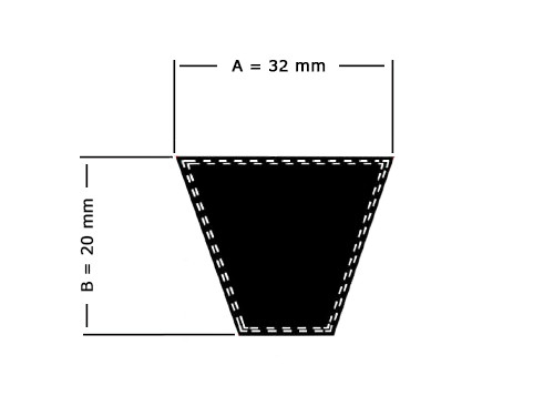 Optibelt V-Snaar D128