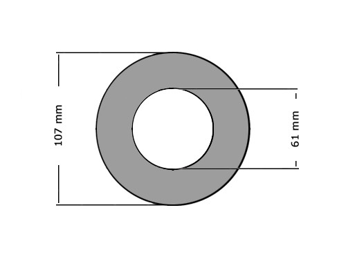 Pakking DIN2690 DN50 PN10/16/25/40 61X107mm 0.25mm