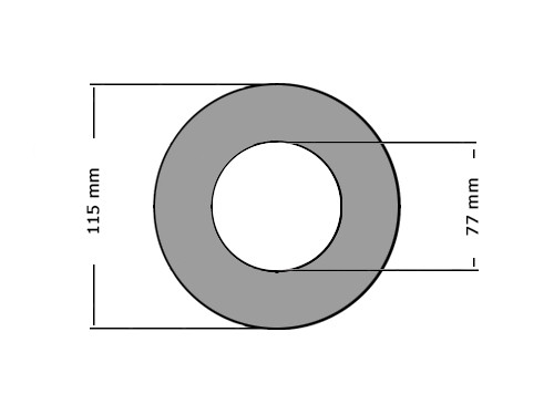 Pakking DIN2690 DN65 PN6 77X115mm 0.25mm