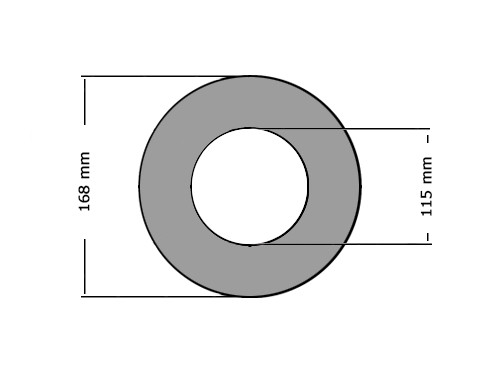 Pakking DIN2690 DN100 PN25/40 115X168mm 0.25mm