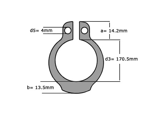 Seegerring DIN 471 180mm