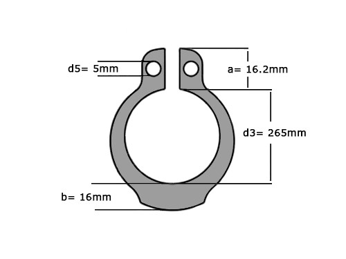 Seegerring DIN 471 280mm