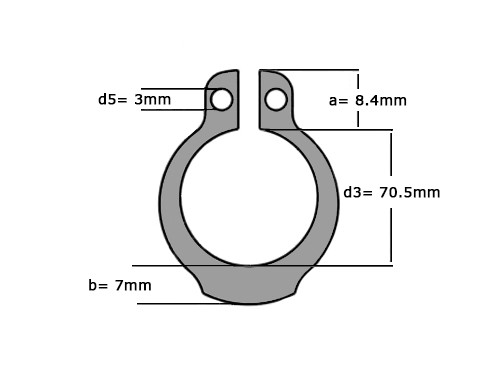 Seegerring DIN 471 75mm