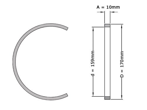 SKF Stelring FRB 10x170 (159x170x10mm)
