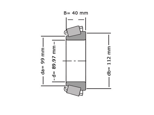 Timken Kegellager HM218248 (89.98xxmm)