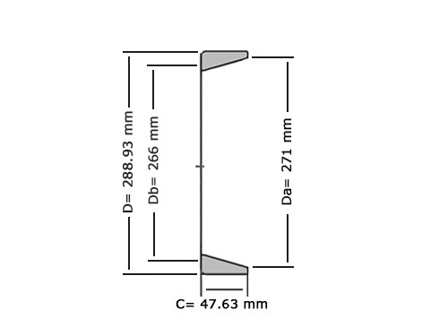 NTN Buitenring Kegellager HM237510 (160.325x288.925x63.5mm)