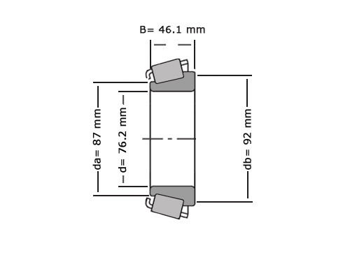 Timken Kegellager HM515745