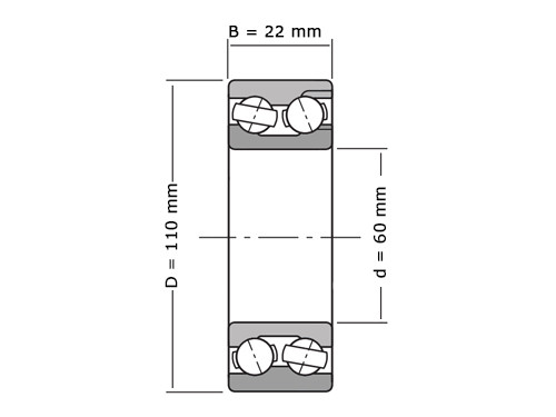 IBB Hoekcontactlager Eenrijig 7212 B 2RS (60x110x22mm)