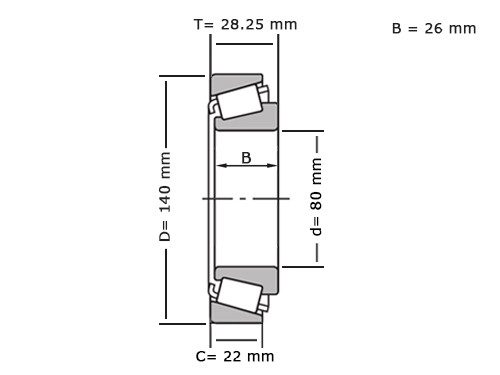 IBB Tapered Roller Bearing 30216