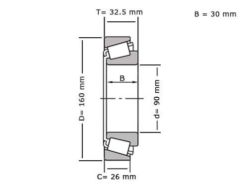 IBB Tapered Roller Bearing 30218