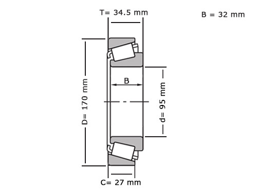 IBB Tapered Roller Bearing 30219
