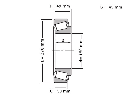 IBB Tapered Roller Bearing 30230