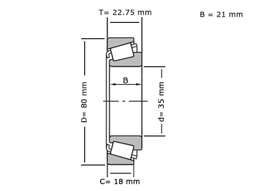 IBB Tapered Roller Bearing 30307