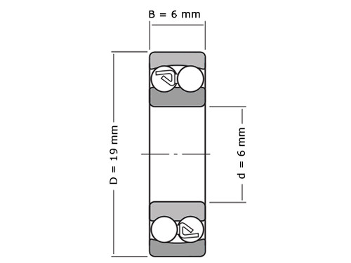 IBB Ball Bearing Self-Aligning 126