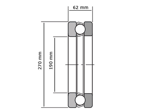 IBB Kogeltaatslager 51238 (190x270x62mm)