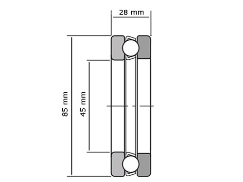 IBB Thrust Bearing 51309 45x85x28mm