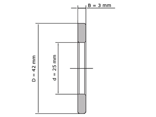 IBB Loopring Naaldtaatslager LS2542 (25x42x3mm)