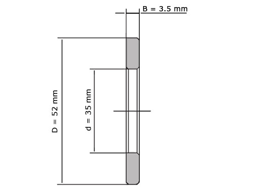 IBB Loopring Naaldtaatslager LS3552 (35x52x3.5mm)