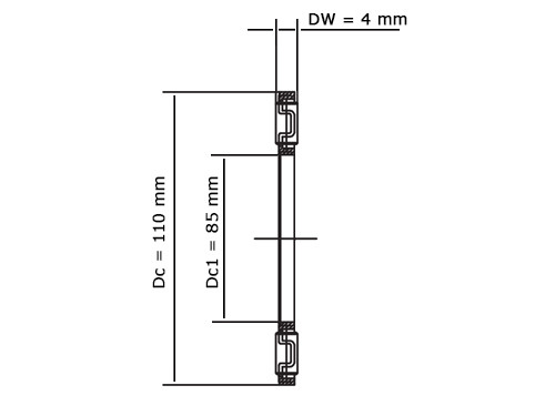IBB Naaldtaatslager AXK85110 (85x110x4mm)
