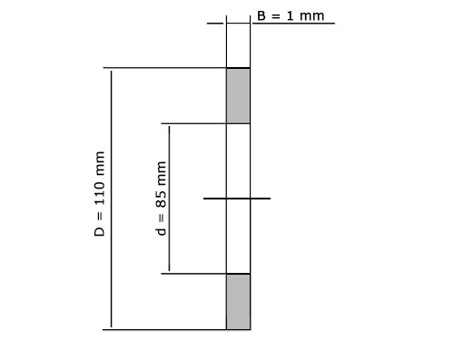 IBB Schijf Naaldtaatslager AS85110 (85x110x1mm)