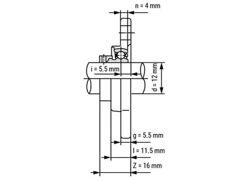 IBB Flange Bearing Oval KFL001 (12mm)