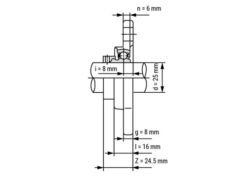 IBB Flange Bearing Oval KFL005 (25mm)