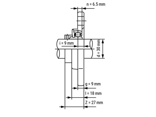 IBB Flange Bearing Oval KFL006 (30mm)
