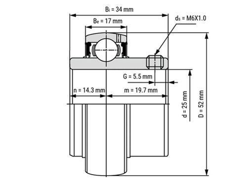 IBB Pillow Block Bearing UC205
