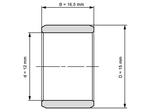 INA Binnenring Naaldhulslager IR 12x15x16.5