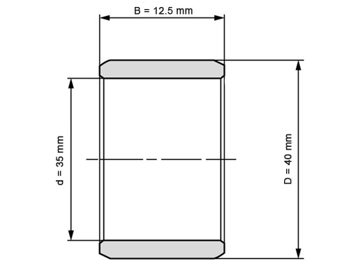 INA Binnenring Naaldhulslager LR 35x40x12.5