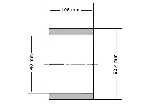 INA Glijlager PAGBAO40 PP AS (40x82.4x108mm)